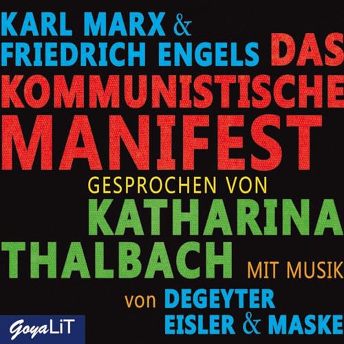 Das Kommunistische Manifest: CD Standard Audio Format, Lesung von Jumbo Neue Medien + Verla